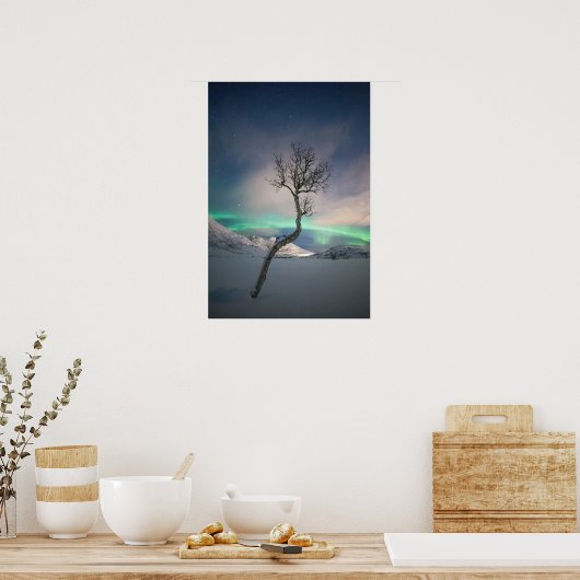 Noord-Lights Tree Poster (Keuken)