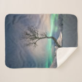 Noord-Lights Tree Sherpa Deken (Voorkant (horizontaal))