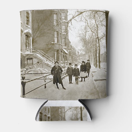 NOORD LINCOLN PARK CHICAGO W. VAN MENOMINEE 1890'S BLIKJESKOELER (Voorkant)