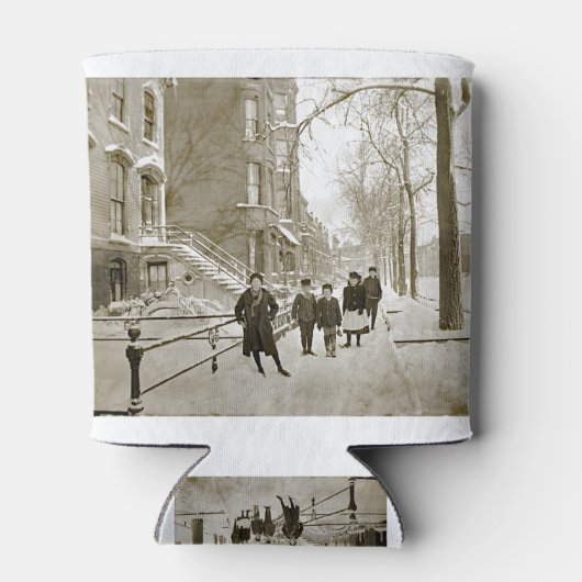 NOORD LINCOLN PARK CHICAGO W. VAN MENOMINEE 1890'S BLIKJESKOELER (Achterkant)