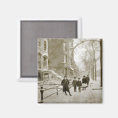 NOORD LINCOLN PARK CHICAGO W. VAN MENOMINEE 1890'S MAGNEET (Voorkant / Achterkant)