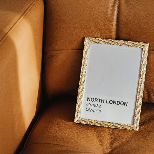 Noord-Londen Lilywhite - Witte grens Perfect Poster
