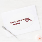 Noord-Londen voor altijd Ovale Sticker (Envelop)