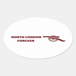 Noord-Londen voor altijd Ovale Sticker