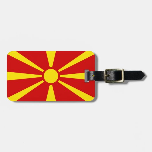 Noord-Macedonië Bagagelabel (Voorkant horizontaal)