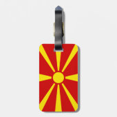 Noord-Macedonië Bagagelabel (Achterkant verticaal)