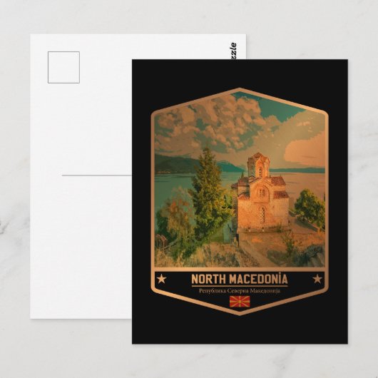 Noord-Macedonië Briefkaart (Voorkant / Achterkant)