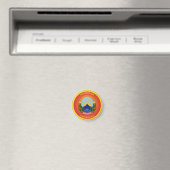 Noord-Macedonië Erfgoed Embleem Magneet (Insitu (Vaatwasser))