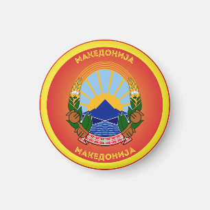 Noord-Macedonië Erfgoed Embleem Magneet