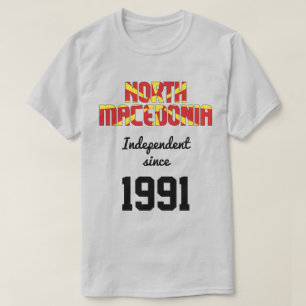 Noord-Macedonië Flag Independence Celebration T-shirt