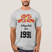 Noord-Macedonië Flag Independence Celebration T-shirt (Voorkant)