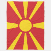 Noord-Macedonië Fleece Deken (Voorkant)