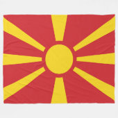 Noord-Macedonië Fleece Deken (Voorkant (Horizontaal))