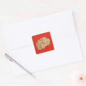 Noord-Macedonië Kaart Sticker (Envelop)