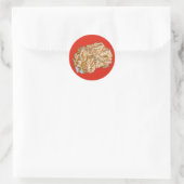 Noord-Macedonië Kaart Sticker (Tas)