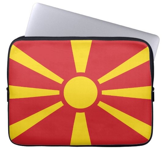 Noord-Macedonië Laptop Sleeve (Voorkant)