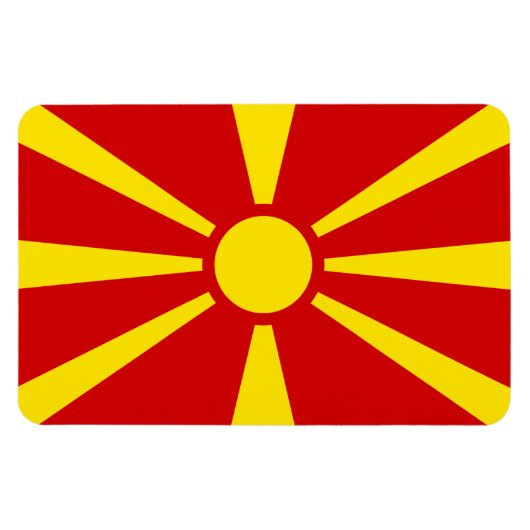 Noord-Macedonië Magneet (Horizontaal)