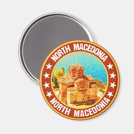 Noord-Macedonië Magneet (Voorkant / Achterkant)