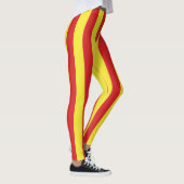 Noord-Macedonië Nationale vlag Kleuren gestript Leggings (Rechts)