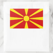 Noord-Macedonië Rechthoekige Sticker (Tas)