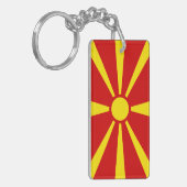 Noord-Macedonië Sleutelhanger (Voorkant Links)