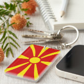 Noord-Macedonië Sleutelhanger (Voorkant Rechts)
