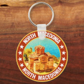 Noord-Macedonië Sleutelhanger (Achterkant)