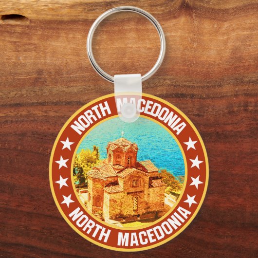 Noord-Macedonië Sleutelhanger (Achterkant)