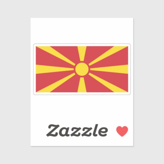 Noord-Macedonië Sticker (Vel)