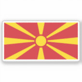 Noord-Macedonië Sticker (Voorkant)
