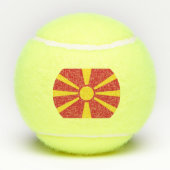 Noord-Macedonië Tennisballen (Achterkant)