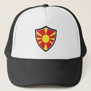 Noord-Macedonië vlag vrachtwagenhoed Trucker Pet