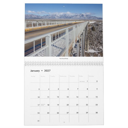 Noord-Nieuw-Mexico fotokalender Kalender (Jan 2027)