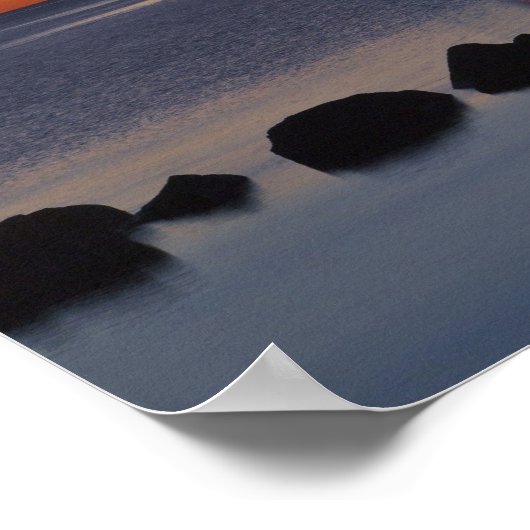 Noord-pier vuurtoren in Duluth, Minnesota, Poster (Hoek)