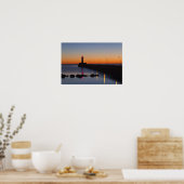 Noord-pier vuurtoren in Duluth, Minnesota, Poster (Keuken)