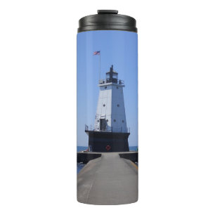 Noord Pierhead Lighthouse, Ludington, MI Thermosbeker