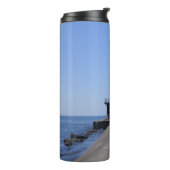 Noord Pierhead Lighthouse, Ludington, MI Thermosbeker (Gedraaid links)