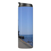 Noord Pierhead Lighthouse, Ludington, MI Thermosbeker (Geroteerd rechts)