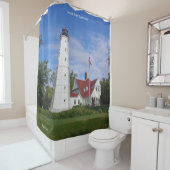 Noord-Point Lighthouse douchegordijn (In situ)