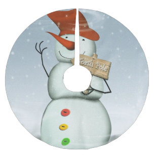 Noord-Pole Bound Snowman Kerstboom Rok