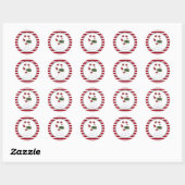Noord-Pole Holiday Envelope zegelt Stickers (Vel)