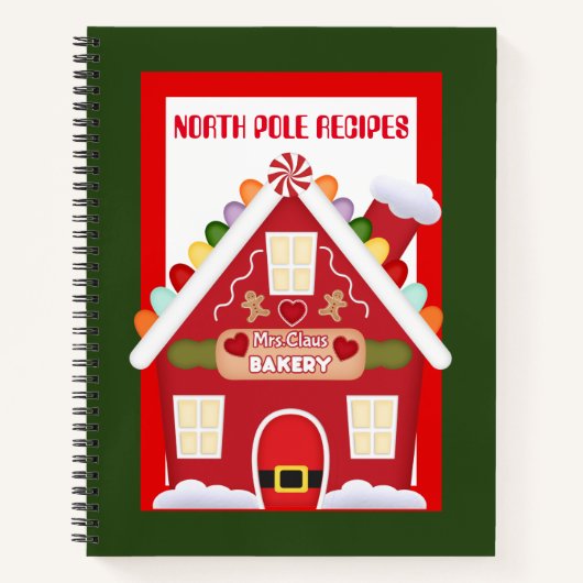 Noord-Pole recepten van mevrouw Claus Notitieboek (Voorkant)