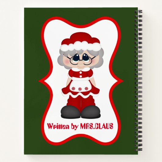 Noord-Pole recepten van mevrouw Claus Notitieboek (Achterkant)