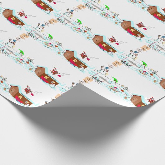 Noord-poolpapier Cadeaupapier (Hoek)