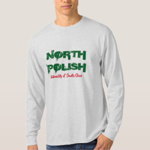 noord-poolse nationaliteit van santa clause grappi t-shirt