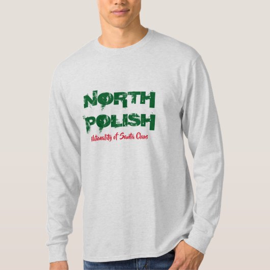 noord-poolse nationaliteit van santa clause grappi t-shirt (Voorkant)