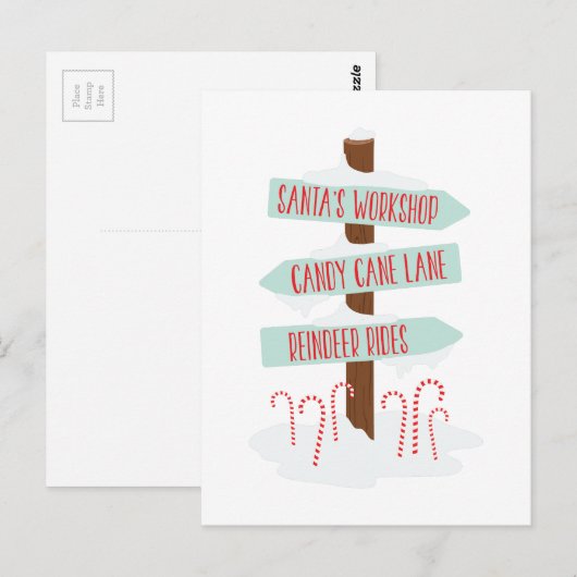 Noord-poolsignalen Briefkaart (Voorkant / Achterkant)