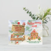 Noord-poolvakantie Cookie Swap-uitnodigingen Kaart (Staand voorkant)