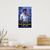 Noord-Queensland Australië Reis Poster (Keuken)