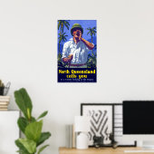 Noord-Queensland Australië Reis Poster (Thuiskantoor)